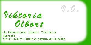 viktoria olbort business card